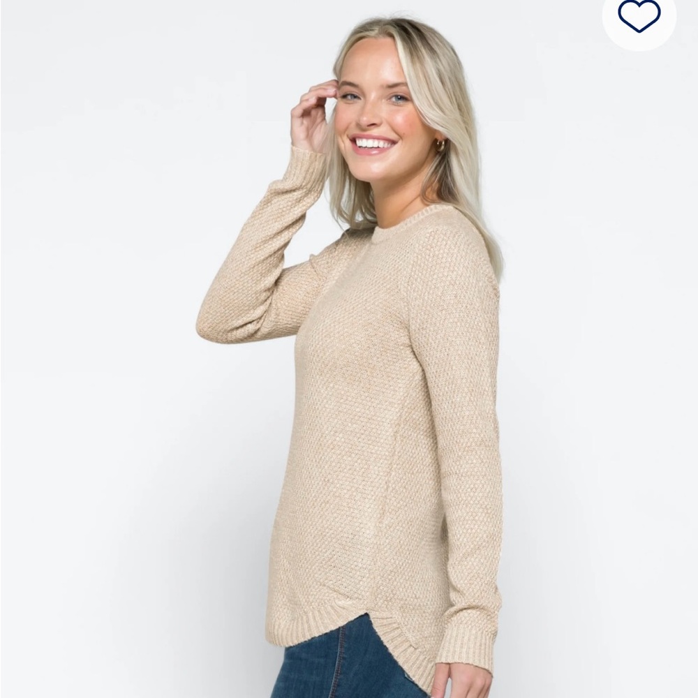 Women's Cream Sweater - Picture 11 of 12